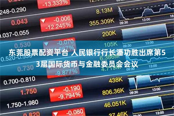 东莞股票配资平台 人民银行行长潘功胜出席第53届国际货币与金融委员会会议